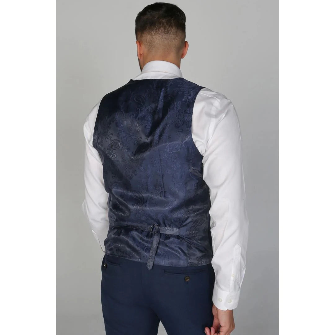 Calvin - Chaleco azul marino para hombre