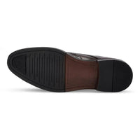 Cambridge - Zapatos Derby Brogue Wingtip para hombre, color marrón oscuro