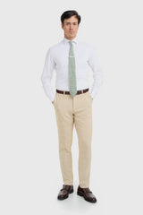 Camden - Traje de tres piezas a cuadros color beige para hombre