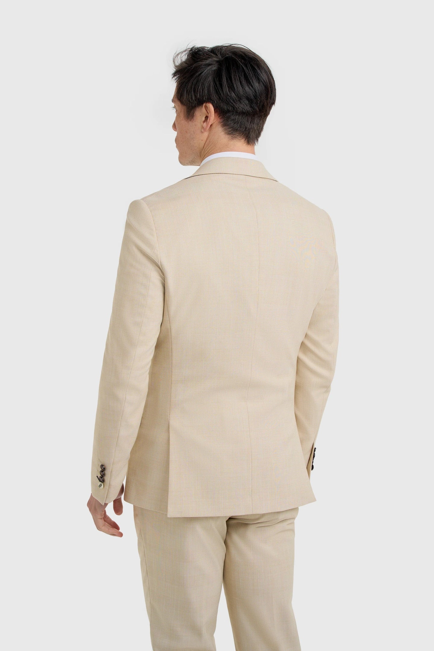 Camden - Blazer de cuadros beige para hombre