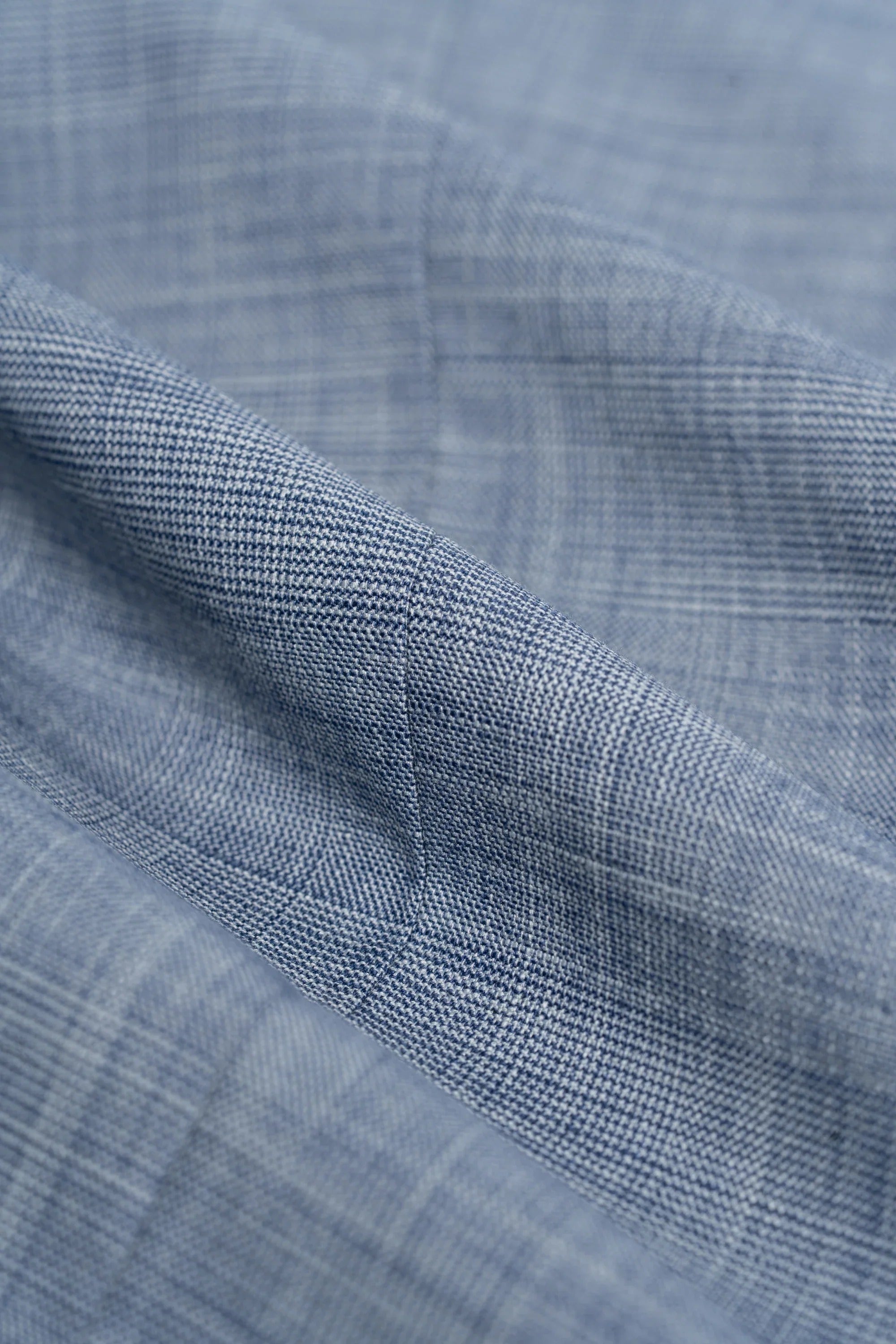 Camden - Traje de tres piezas a cuadros azul para hombre