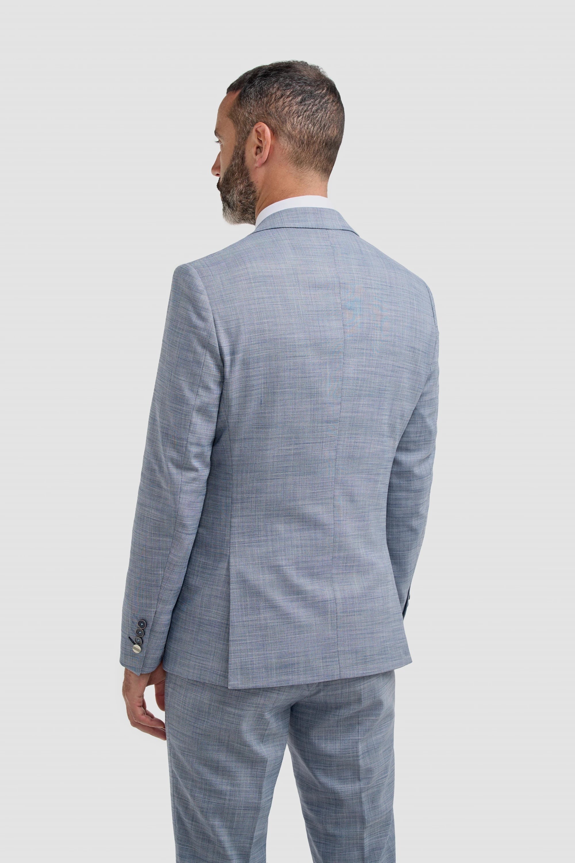 Camden - Blazer de cuadros azules para hombre
