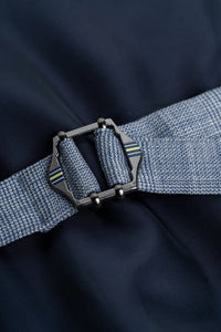 Camden - Chaleco azul a cuadros para hombre