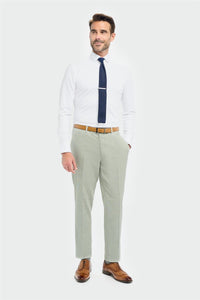 Camden - Pantalones de hombre color verde salvia