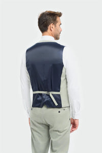 Camden - Chaleco verde salvia para hombre