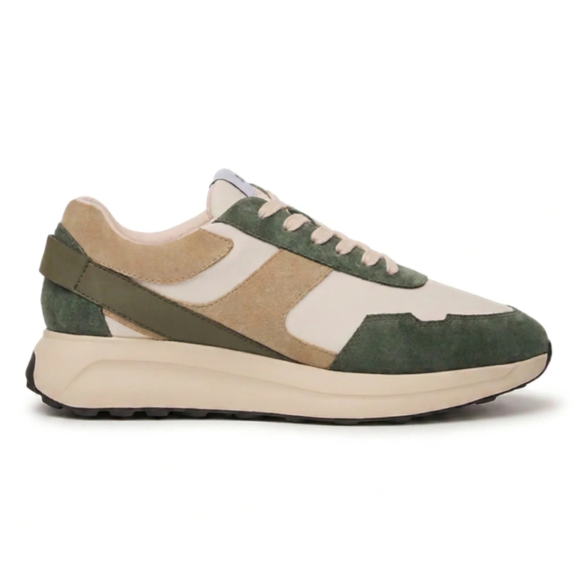 Canbera - Zapatillas deportivas ligeras de ante verde salvia para hombre