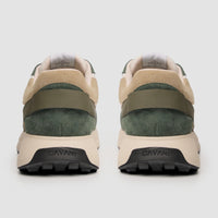 Canbera - Zapatillas deportivas ligeras de ante verde salvia para hombre