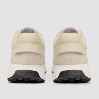 Canbera - Zapatillas deportivas blancas de ante ligero para hombre