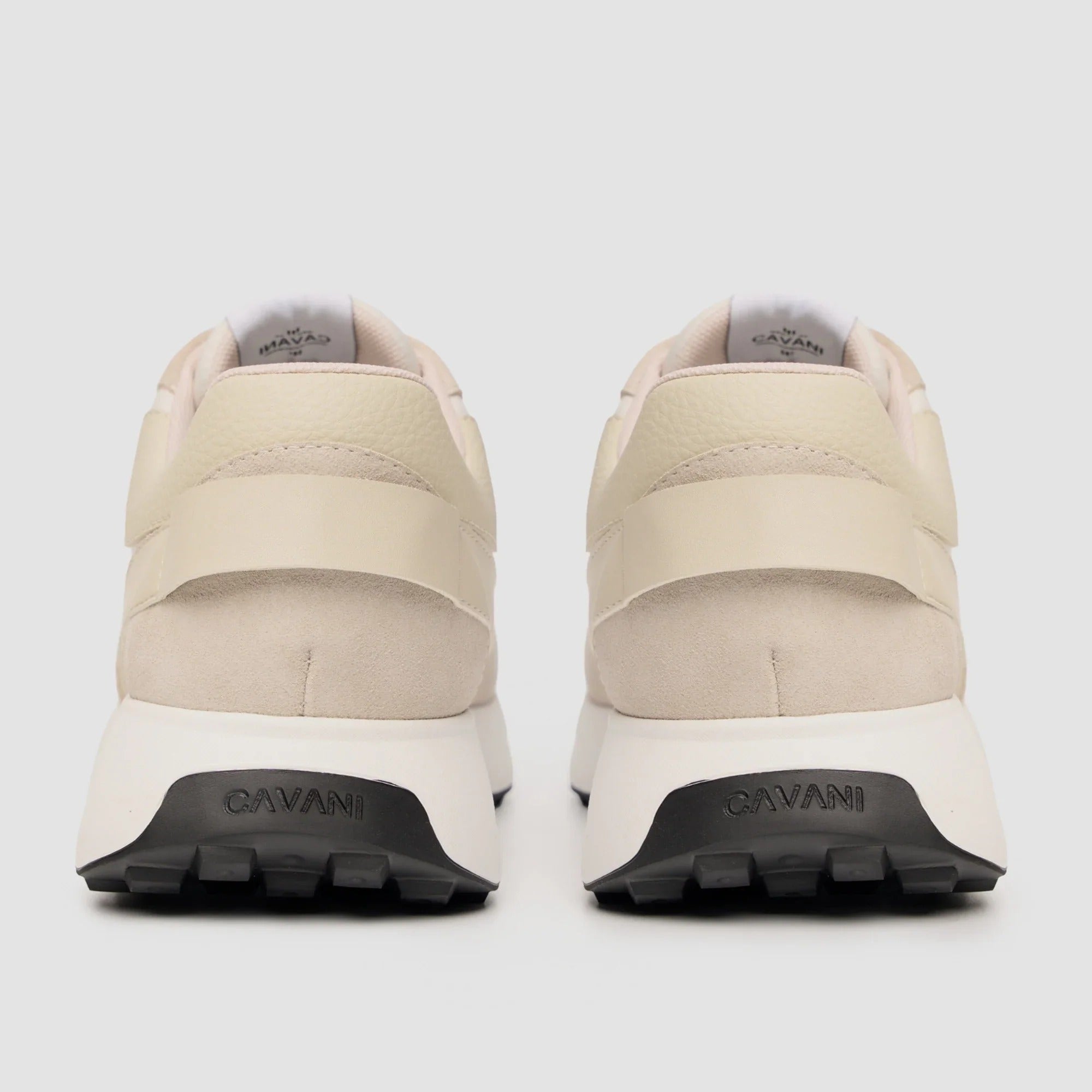 Canbera - Zapatillas deportivas blancas de ante ligero para hombre