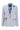 Blazer de tweed azul claro para mujer