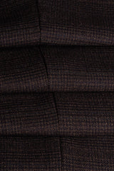 Caridi - Pantalones de tweed marrón para hombre