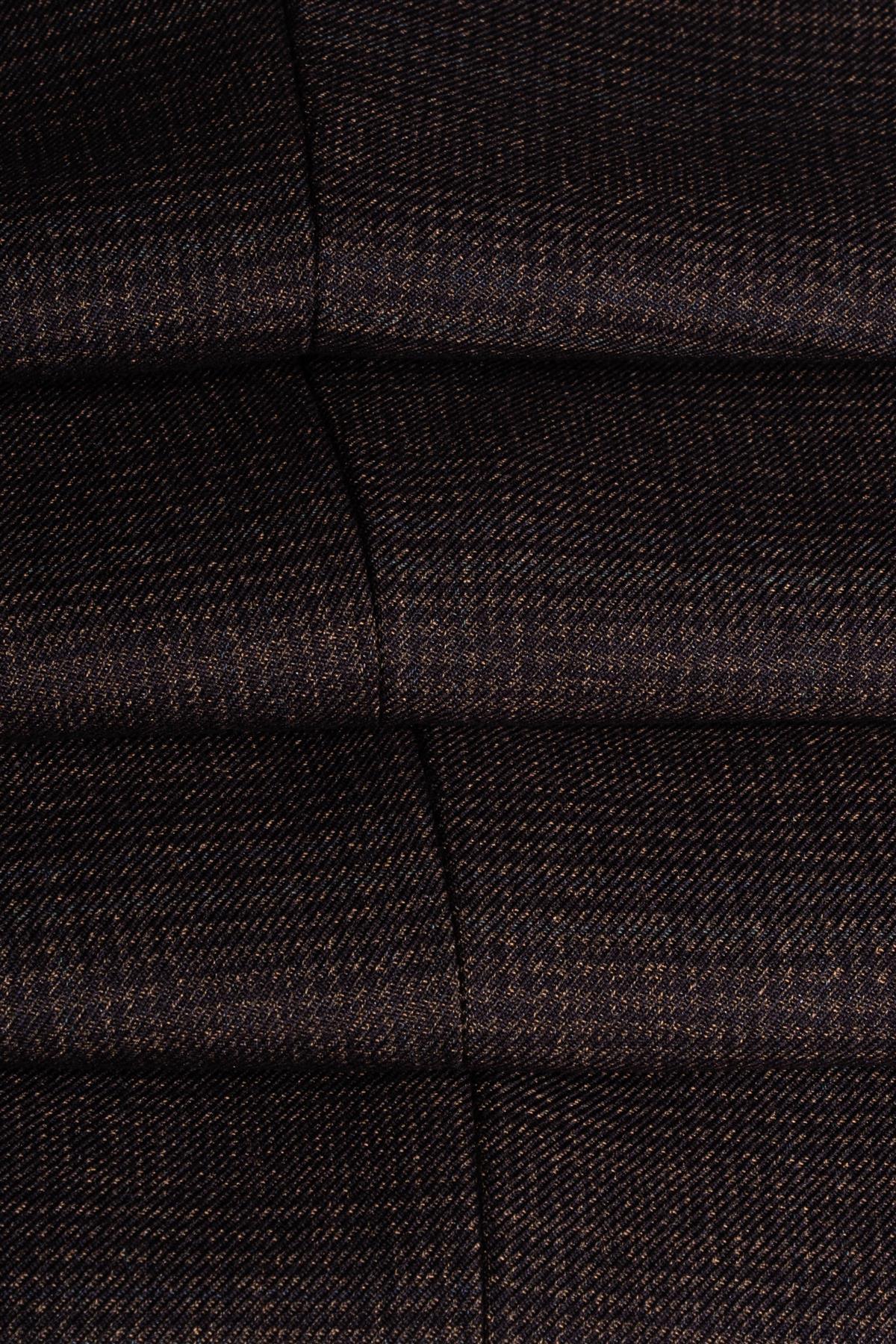 Caridi - Pantalones de tweed marrón para hombre