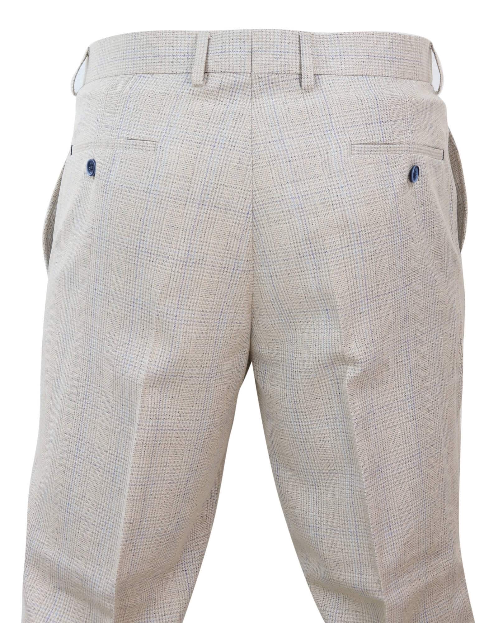 Pantalones de tweed transparentes para hombre