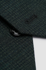 Caridi - Chaleco de tweed verde oliva para hombre