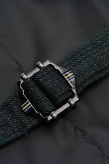 Caridi - Chaleco de tweed verde oliva para hombre