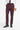 Caridi - Pantalones de hombre a cuadros color burdeos