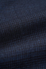 Caridi - Pantalones de tweed azul marino para hombre