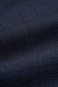 Caridi - Pantalones de tweed azul marino para hombre