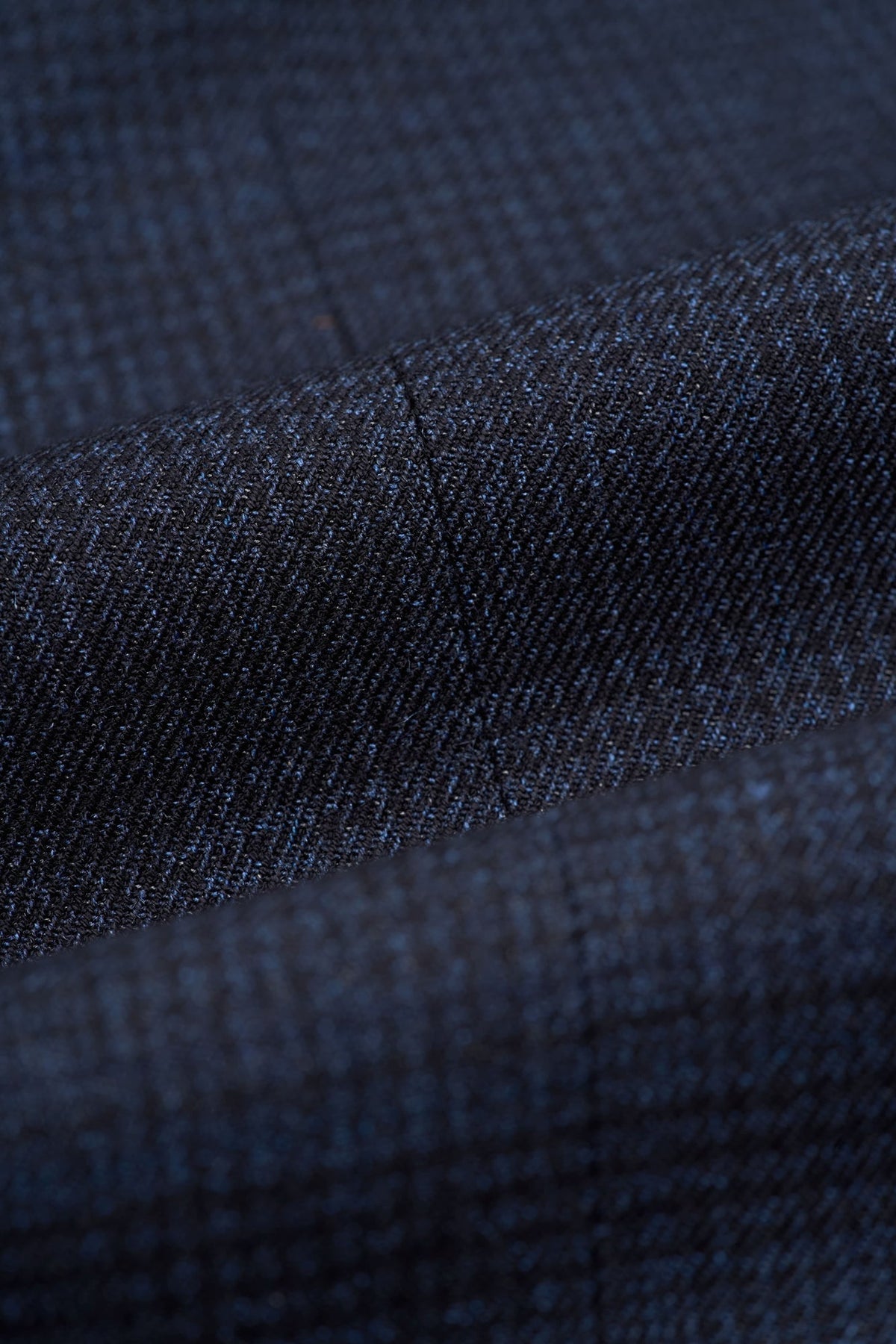 Caridi - Pantalones de tweed azul marino para hombre