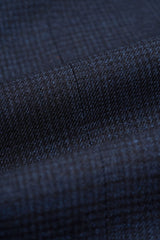 Caridi - Pantalones de tweed azul marino para hombre