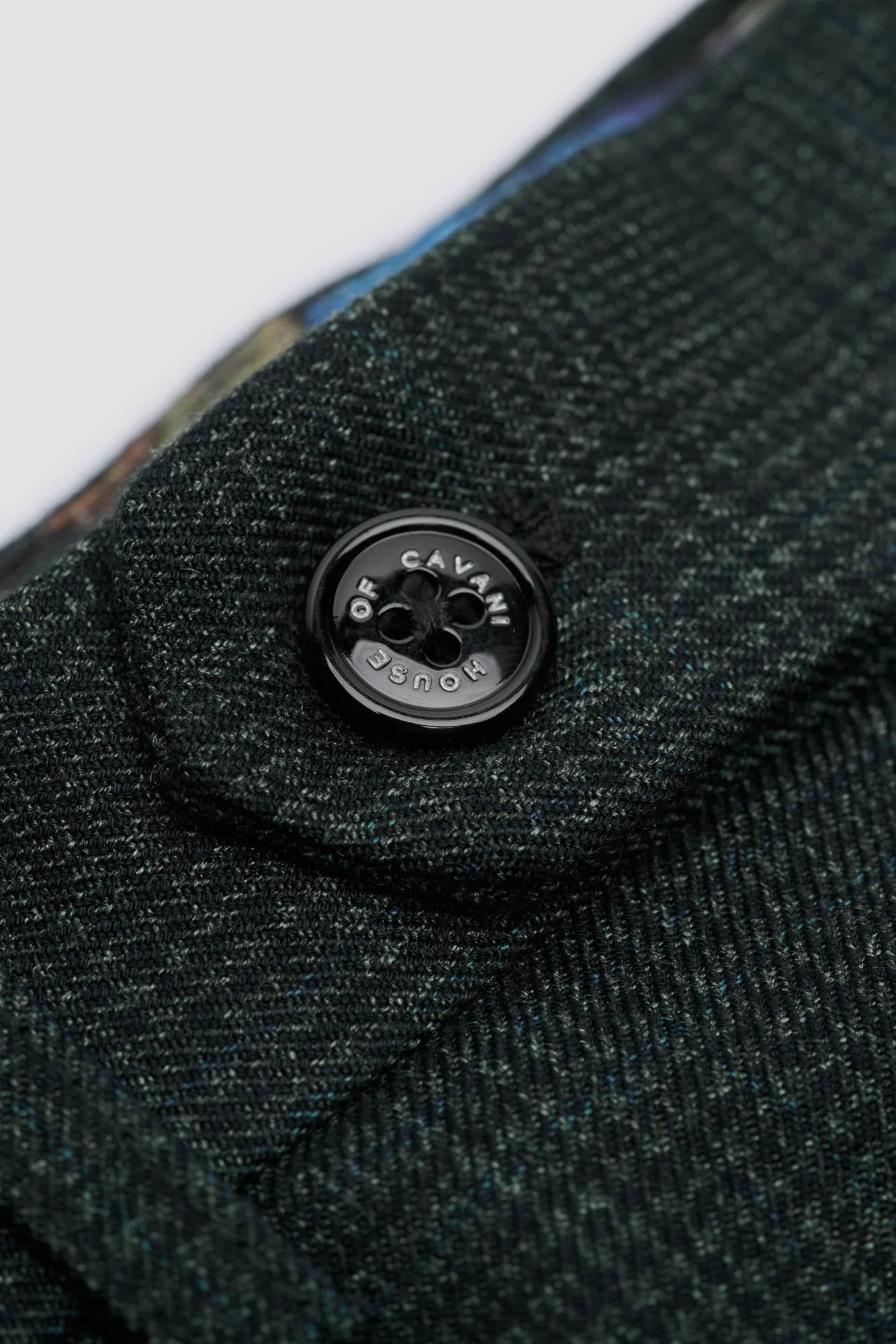 Caridi - Pantalones de tweed verde oliva para hombre