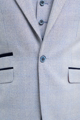 Caridi - Blazer de boda azul claro para hombre
