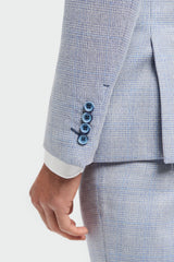 Caridi - Blazer de boda azul claro para hombre
