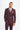 Caridi - Blazer a cuadros burdeos para hombre
