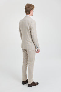 Traje de boda de 3 piezas para hombre color crema - Cavani Caridi