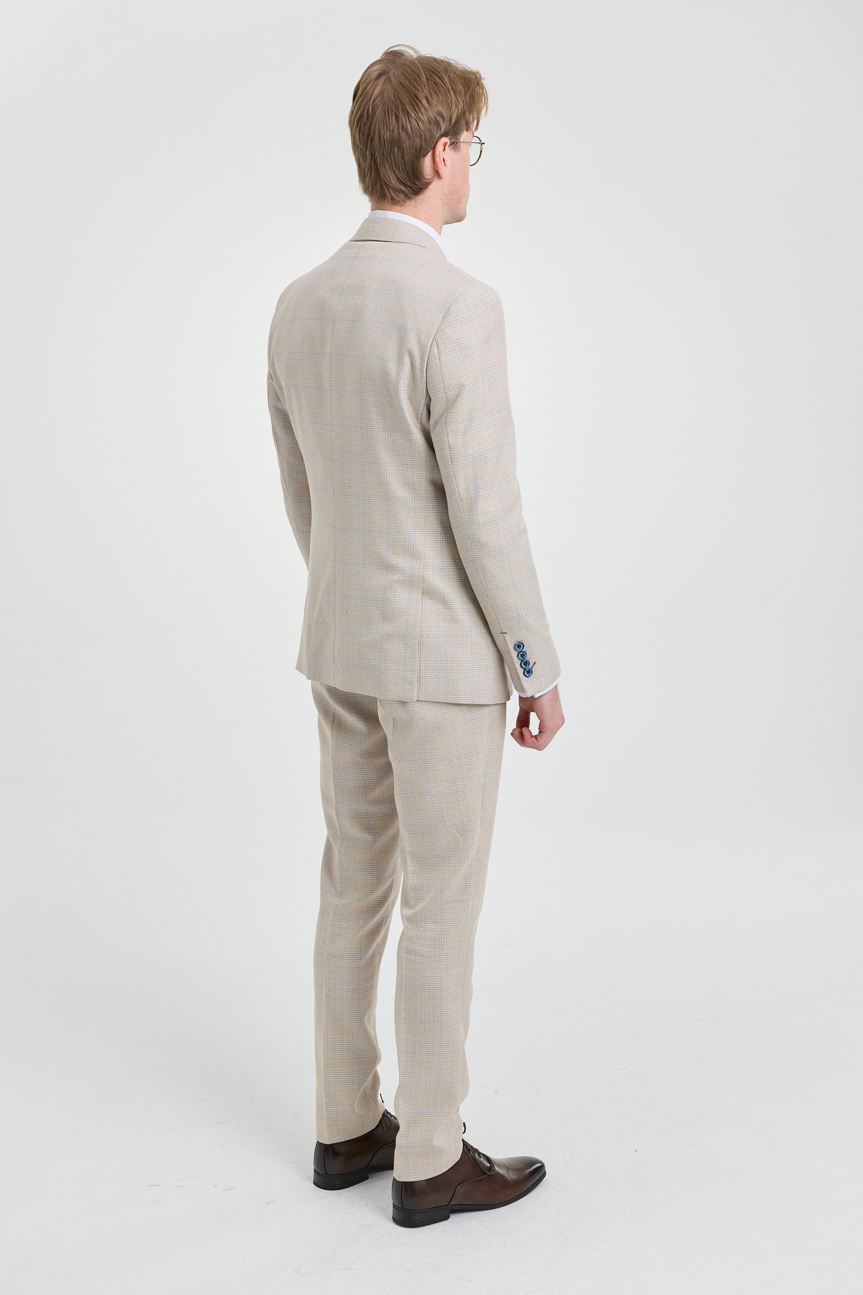 Traje de boda de 3 piezas para hombre color crema - Cavani Caridi