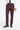 Caridi - Pantalones de hombre a cuadros color burdeos