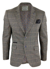 Blazer vintage de hombre con estampado de espiga - Cavani Albert-Tan