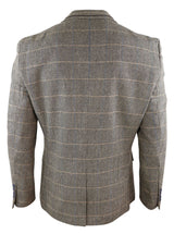 Blazer vintage de hombre con estampado de espiga - Cavani Albert-Tan