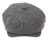 Gorra Newsboy de 8 paneles para hombre - Cavani Martez - Gris oscuro