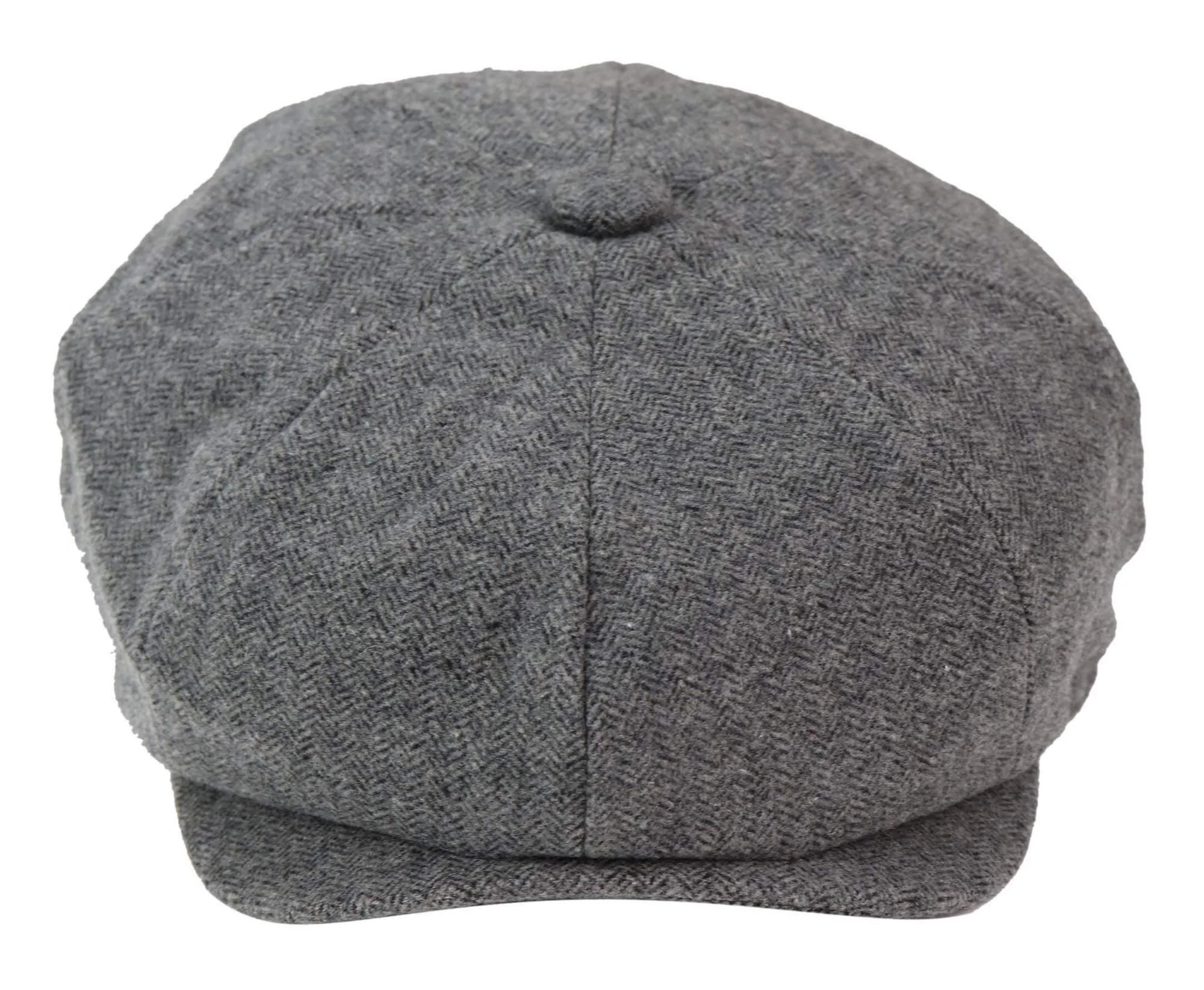 Gorra Newsboy de 8 paneles para hombre - Cavani Martez - Gris oscuro