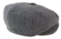 Gorra Newsboy de 8 paneles para hombre - Cavani Martez - Gris oscuro