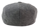 Gorra Newsboy de 8 paneles para hombre - Cavani Martez - Gris oscuro