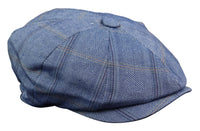Gorra plana de tweed de 8 paneles estilo Peaky Blinders para hombre - Cavani Connall