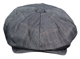 Gorra plana de tweed de 8 paneles estilo Peaky Blinders para hombre - Cavani Connall