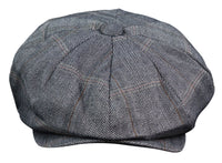 Gorra plana de tweed de 8 paneles estilo Peaky Blinders para hombre - Cavani Connall