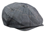 Gorra plana de tweed de 8 paneles estilo Peaky Blinders para hombre - Cavani Connall