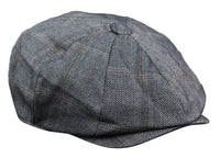 Gorra plana de tweed de 8 paneles estilo Peaky Blinders para hombre - Cavani Connall