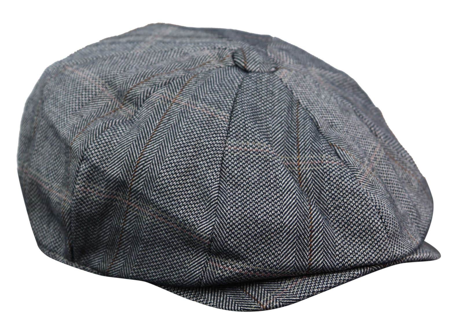 Gorra plana de tweed de 8 paneles estilo Peaky Blinders para hombre - Cavani Connall