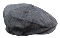 Gorra plana de tweed de 8 paneles estilo Peaky Blinders para hombre - Cavani Connall