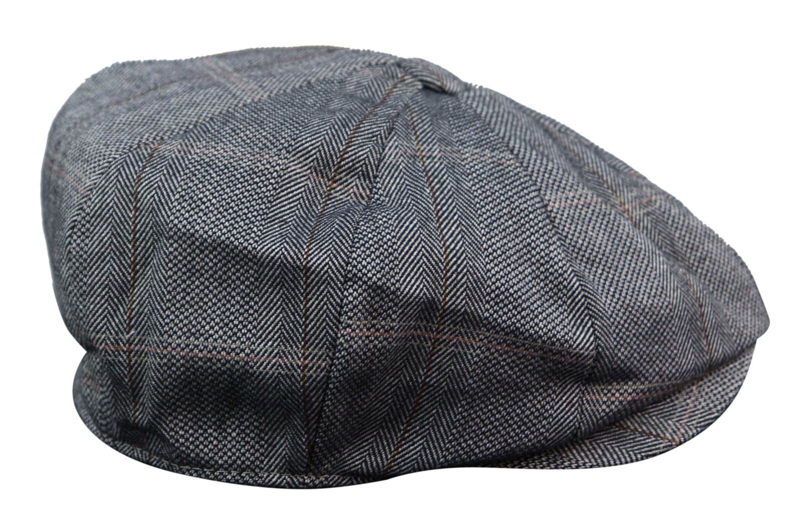 Gorra plana de tweed de 8 paneles estilo Peaky Blinders para hombre - Cavani Connall