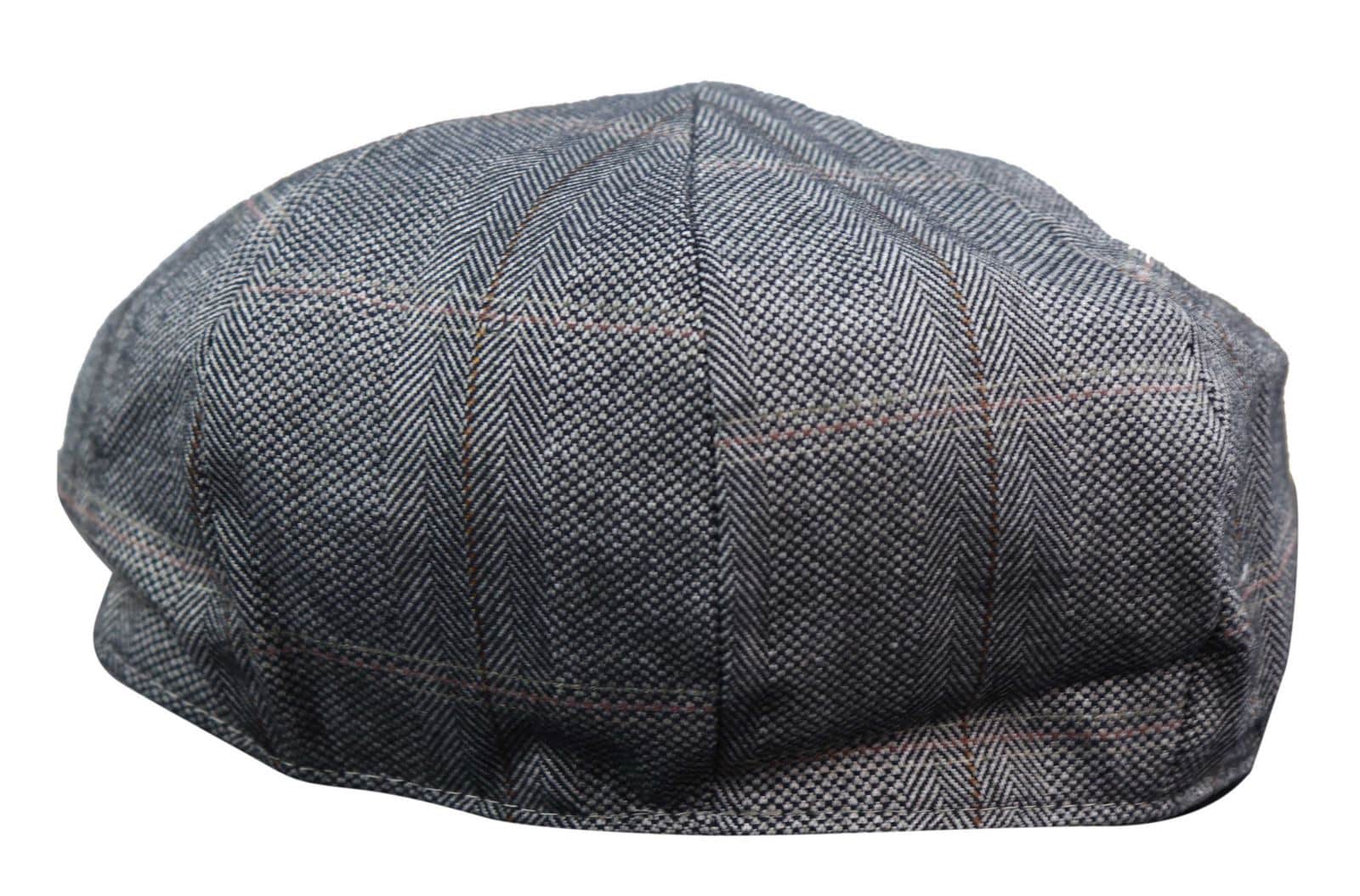 Gorra plana de tweed de 8 paneles estilo Peaky Blinders para hombre - Cavani Connall
