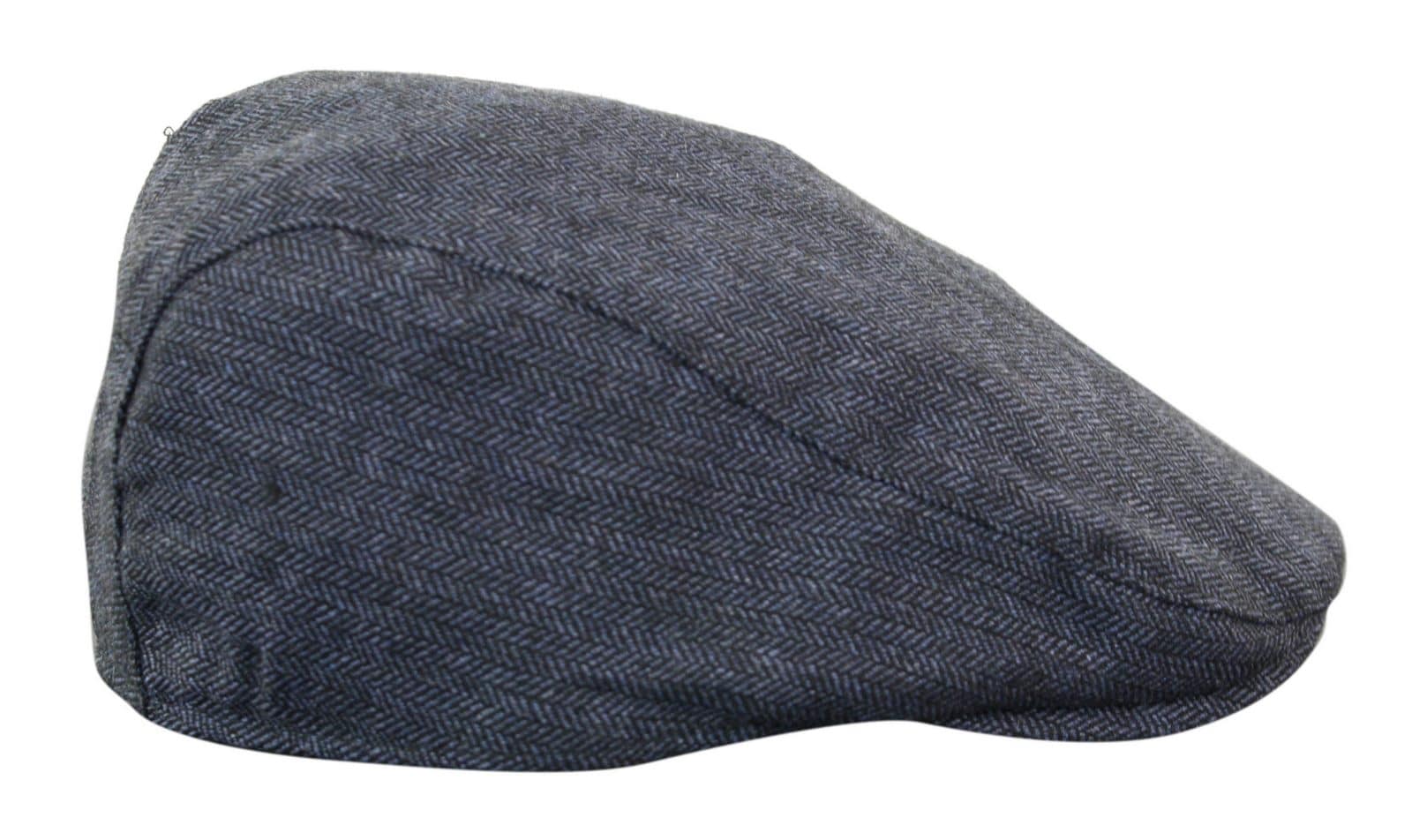 Cavani Martez Hat - Gorra plana para hombre, azul marino, estilo retro vintage, Del Boy, Gatsby, Peaky Blinders