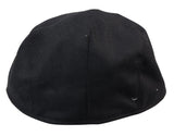 Gorra plana negra de hombre estilo abuelo Baker, 8 paneles, tweed, estilo vintage clásico elegante informal de los años 20.