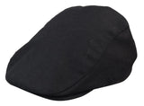 Gorra plana negra de hombre estilo abuelo Baker, 8 paneles, tweed, estilo vintage clásico elegante informal de los años 20.