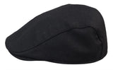 Gorra plana negra de hombre estilo abuelo Baker, 8 paneles, tweed, estilo vintage clásico elegante informal de los años 20.